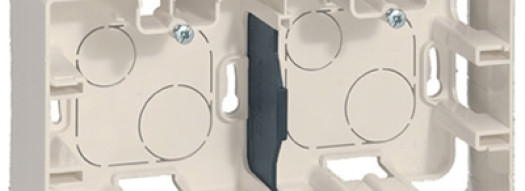 Коробка накладного монтажа - 2 поста - Niloe - слоновая кость