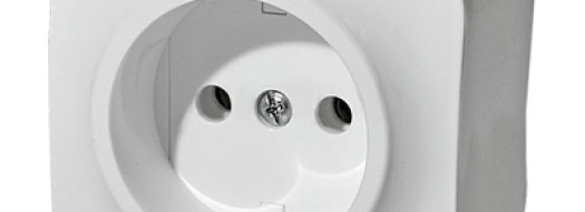 Розетка 2К без шторок - Forix - белый