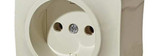 Розетка 2К без шторок - Forix - слоновая кость