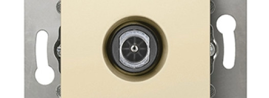 Розетка TV звезда - Cariva - слоновая кость