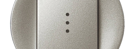 Лицевая панель для одноклавишного выключателя с подсветкой - Celiane - титан