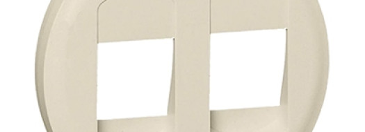 Лицевая панель для двойной акустической розетки - Celiane - сл. кость