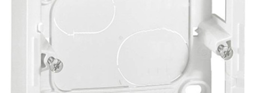 Накладная монтажная коробка - 3 модуля - Mosaic- белый