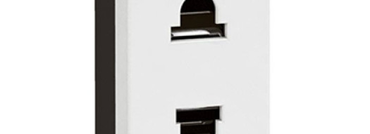 Розетка - 1 модуль - Mosaic - белый