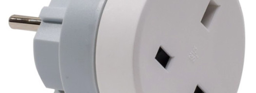 Адаптер для путешествий - серия Элиум - белый/серый