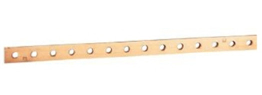 Плоская медная шина - 15x4 мм - длина 990 мм