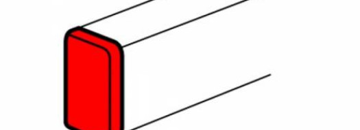 Заглушка торцевая для односекционных кабель-каналов DLP 50х150 - белый