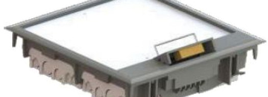 Напольная коробка - JSL Electro - 8 постов 16 модулей - серый