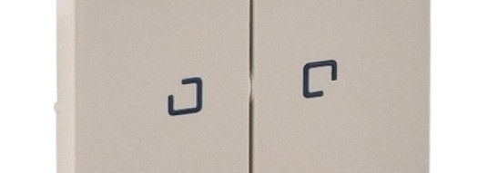 Лицевая панель двухклавишная с подсветкой - Valena Life - слоновая кость