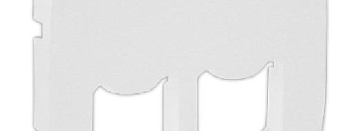 Лицевая панель для двойных розеток RJ45 и RJ11 - Valena Allure - белый