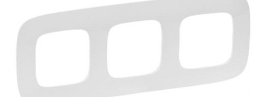 Рамка 3 поста - Valena Allure - белый