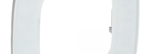 Рамка 1 пост - Valena Allure - белое стекло