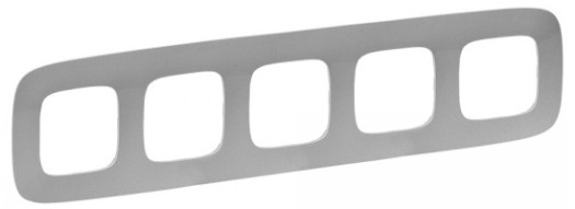 Рамка 5 постов - Valena Allure - алюминий