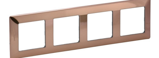Рамка 4 поста - Valena Life - медь