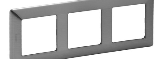 Рамка 3 поста - Valena Life - сталь