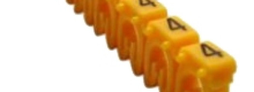 Маркер CAB 3 - для кабеля 1,5-2,5 мм² - цифра ''4'' - желтый