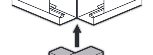 Внешний изменяемый угол от 60° до 120° - для кабель-каналов DLP-S 130x50