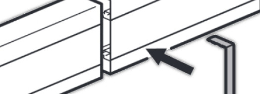 Накладка на стык профиля - для кабель-каналов DLP-S 130x50