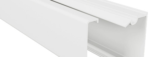 Мини-канал - DLP-S - 40x40 мм с крышкой - 2 метра - белый