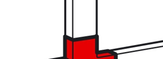 Т-образный отвод - для мини-каналов DLP-S 40x16