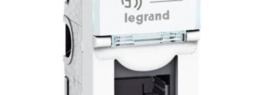 Розетка телефонная RJ11 - 1 модуль - Mosaic - белый