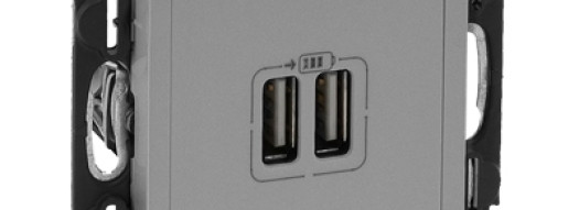 Зарядное устройство с двумя USB разъемами - Valena Life - алюминий