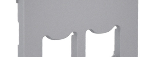 Лицевая панель для двойных розеток RJ45 и RJ11 - Valena Life - алюминий