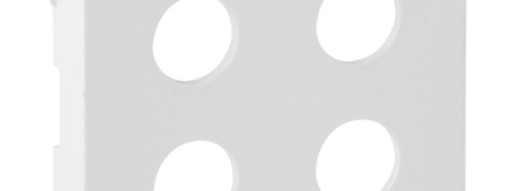 Лицевая панель для двойной аудиорозетки "банан" - Valena Life - белый