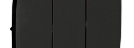 Лицевая панель для выключателя трехклавишного - Valena Allure - черный