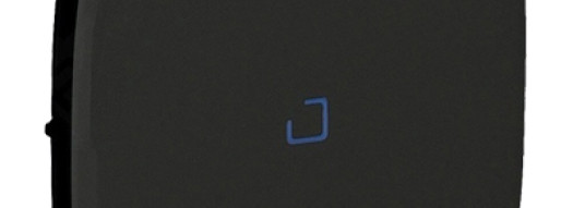 Лицевая панель с символом "звонок" и подсветкой - Valena Allure - черный