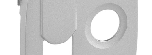 Лицевая панель для розеток TV+RJ45 - Valena Allure - алюминий