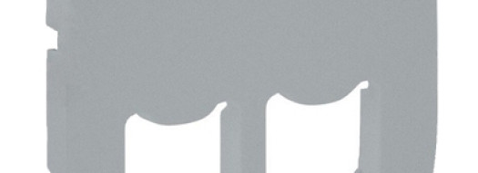 Лицевая панель для двойных розеток RJ45 и RJ11 - Valena Allure - алюминий