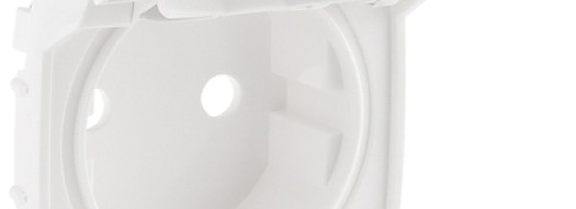 Лицевая панель для розеток 2К+З с откидной крышкой - Valena Allure - белый
