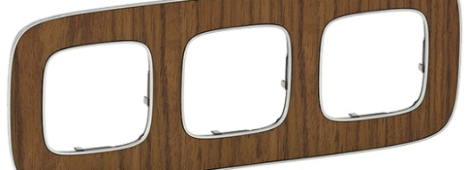 Рамка 3 поста - Valena Allure - орех