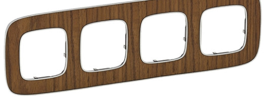 Рамка 4 поста - Valena Allure - орех