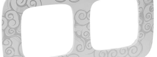 Рамка 2 поста - Valena Allure - нарцисс хром