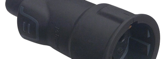 Розетка 2К+3 - Elium - 16А резина - черный