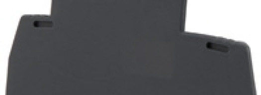 Торцевая крышка для двухъярусных винтовых клемм - Viking 3 - серый