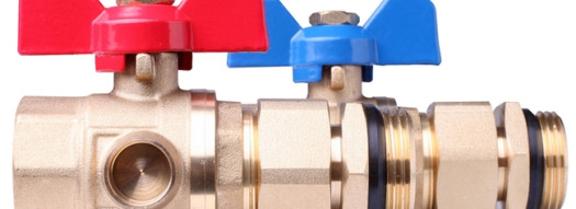 Комплект шаровых кранов FHF-BV - с гнездом для установки термометра