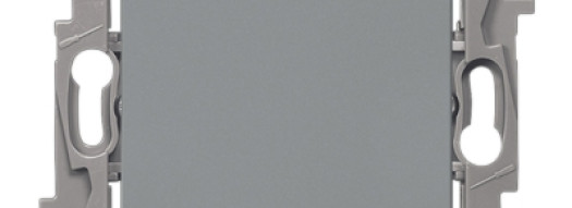 Выключатель одноклавишный - Etika - алюминий