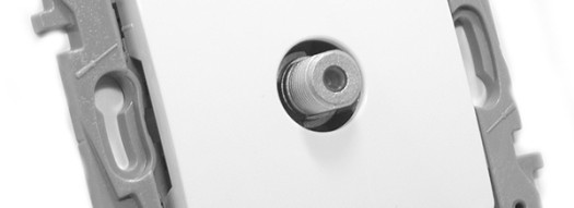 Розетка TV-F - Niloe - белый