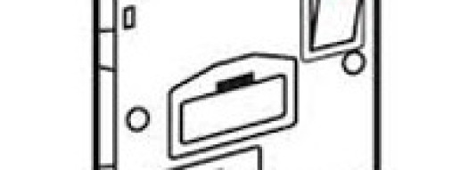 Выключатель с предохранителем - неон - Mosaic