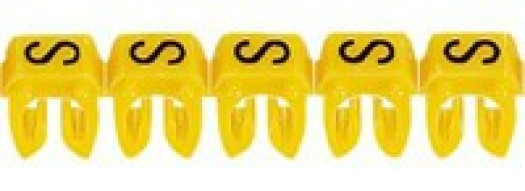 Маркер CAB 3 - для кабеля 4-6 мм² - заглавная буква ''S''