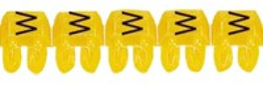 Маркер CAB 3 - для кабеля 4-6 мм² - заглавная буква ''W''