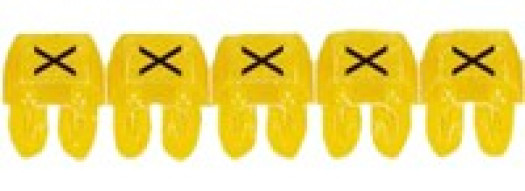 Маркер CAB 3 - для кабеля 4-6 мм² - заглавная буква ''X''