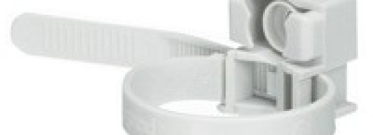 Хомут с монтажным основанием - для труб от 16 до 32 мм - серый