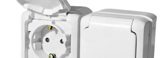 Розетка 2х2К+З IP44 - Forix - белый