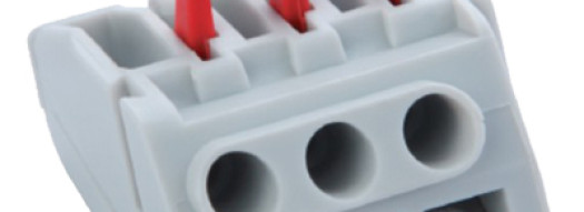 Пружинный клеммник для 3 клемм - JSL Electro 24A, 450V