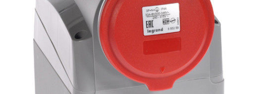 Розетка накладная 3К+Н+З 32A 380/415В IP44 - P17 Tempra Pro