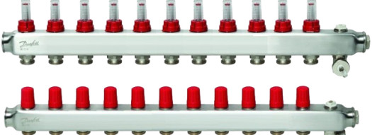 Коллектор из нержавеющей SSM-F стали с расходомерами - Manifold 11+11